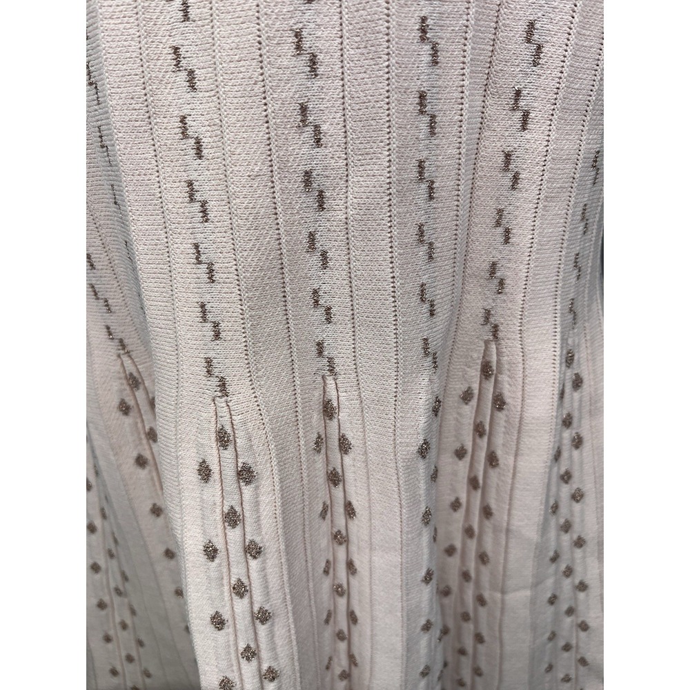 NWT Ted Baker Vellia Knit Skater Dress 5 Ballet Pink Rose Gold Interview Brunch - Picture 5 of 15